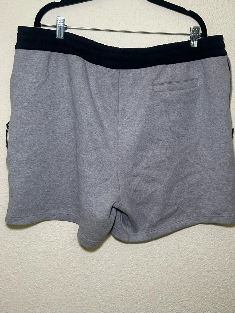 Adidas Men’s Gray Athletic Shorts Black Waistband 2XL Comfort Lounge Relaxed